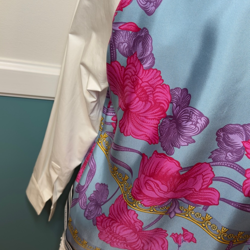 Authentic Versace Printed Button-Down Blouse Mult… - image 3